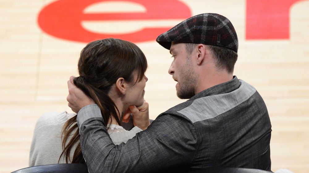 Jessica Biel and Justin Timberlake at the 2012 NBA Playoffs