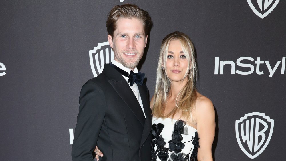 Kaley Cuoco and Karl Cook at the 2019 Golden Globes afterparty
