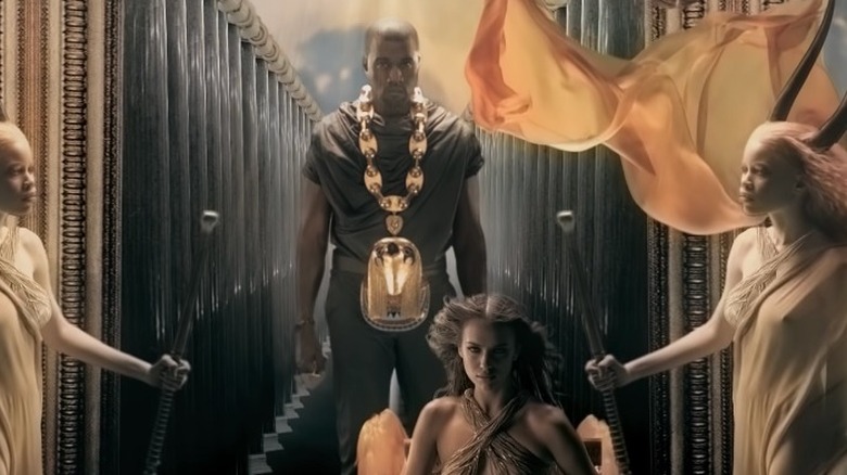 Kanye West and Irina Shayk in "Power" 