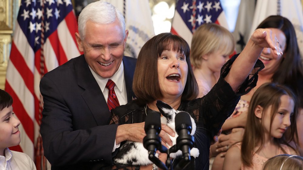 Karen and Mike Pence in love 
