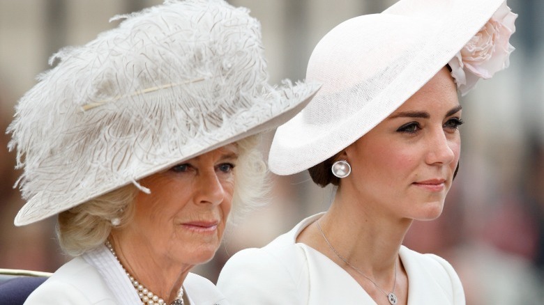 Kate Middleton, Camilla Parker Bowles wearing hats