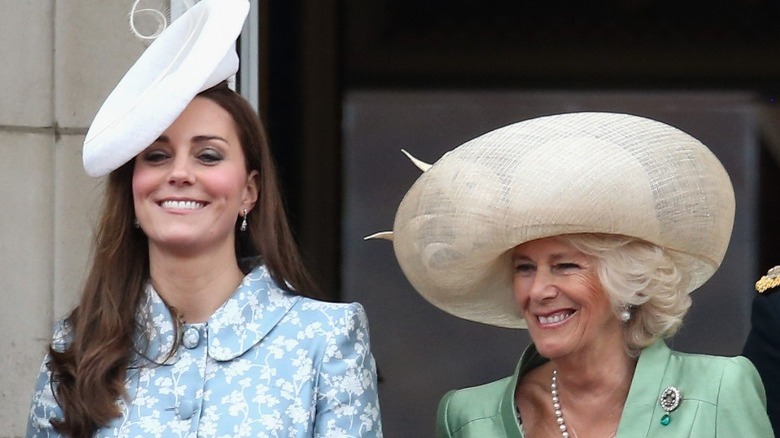 Kate Middleton, Camilla Parker Bowles laughing