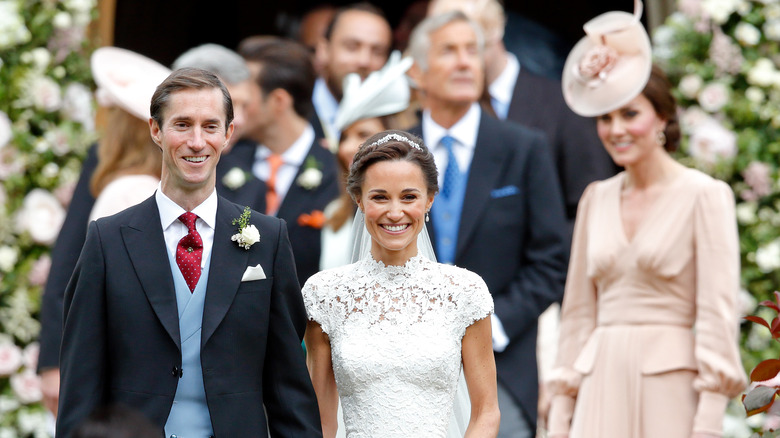 Kate observing Pippa Middleton on her wedding day