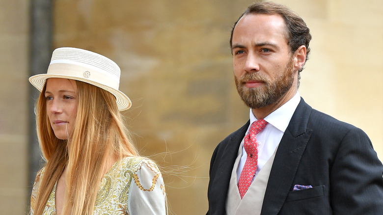 James Middleton and Alizée Thevenet at an event 