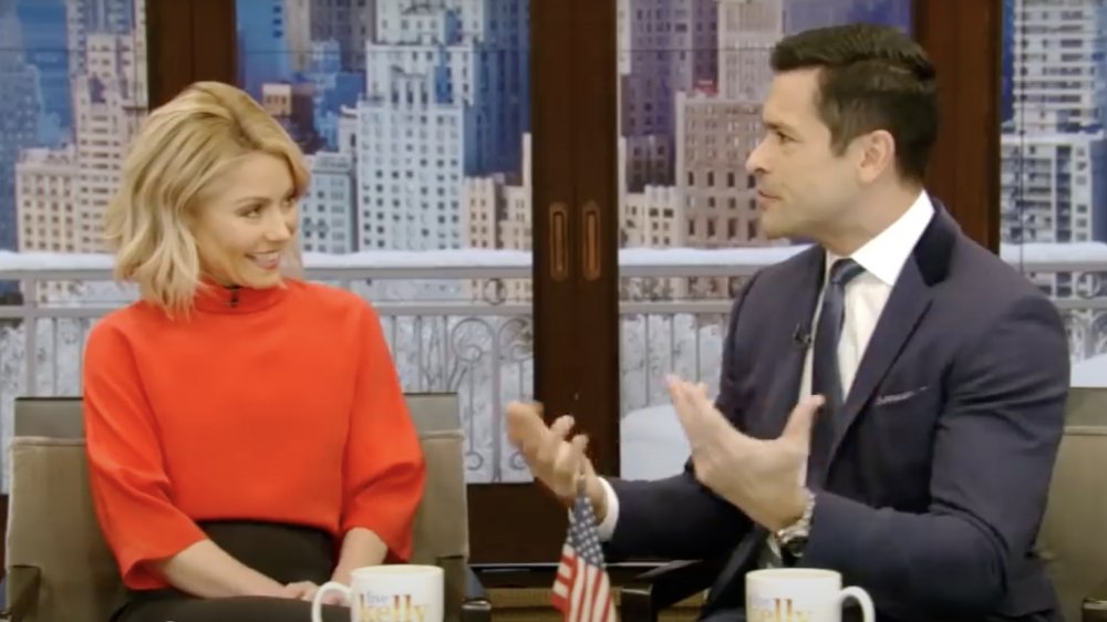 Kelly Ripa and Mark Consuelos on Live