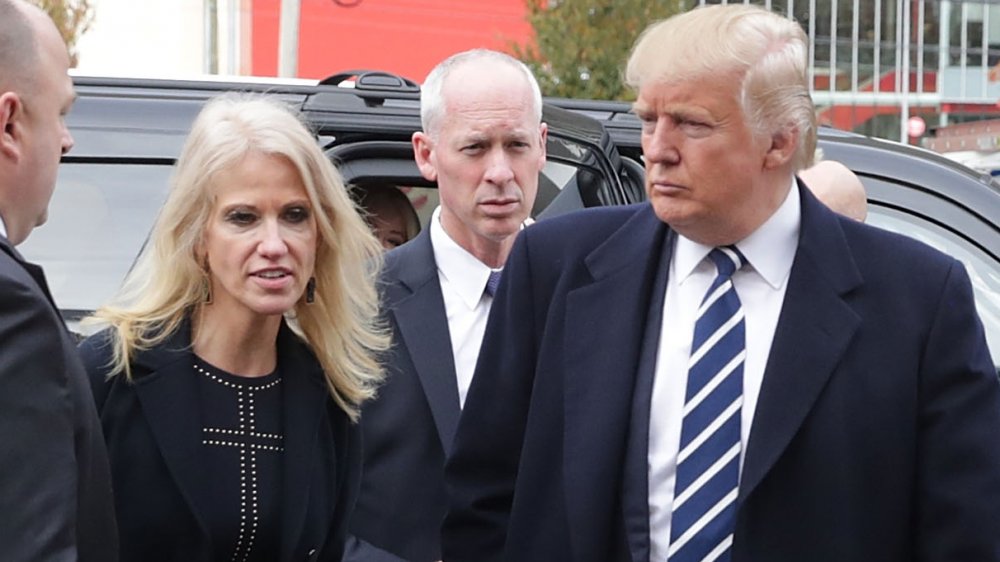 Kellyanne Conway and Donald Trump