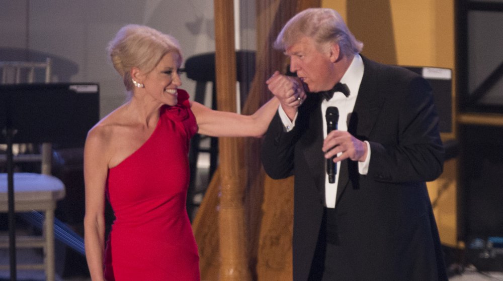 Kellyanne Conway and Donald Trump