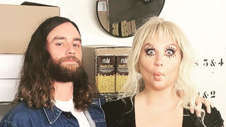 Kesha poses with boyfriend Brad Ashenfelter