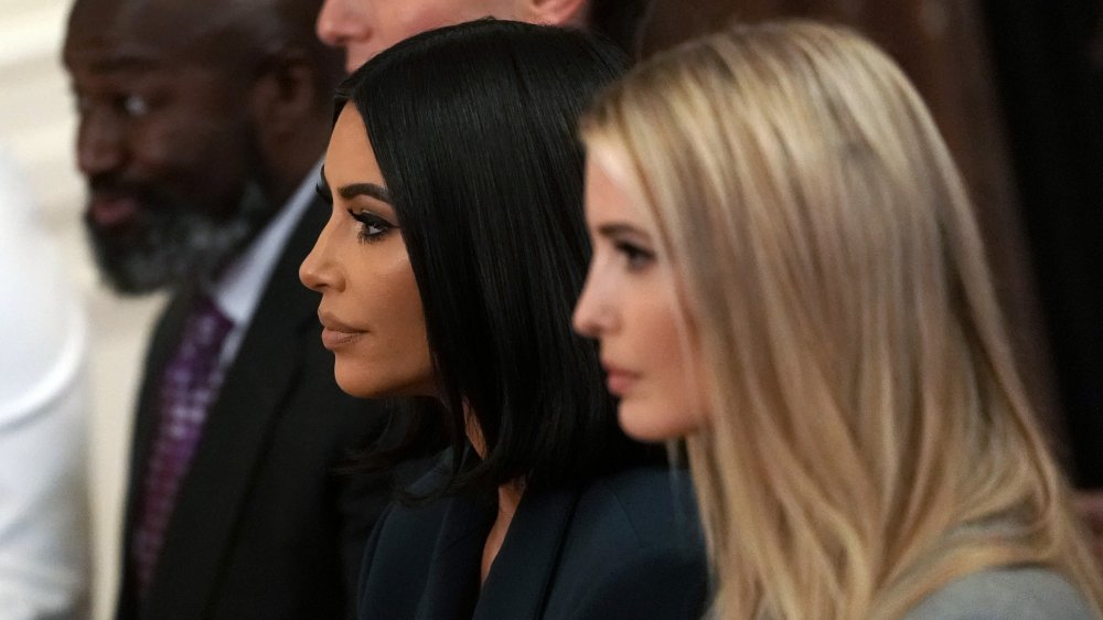 Kim Kardashian and Ivanka Trump, in profile