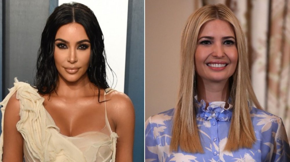 Kim Kardashian and Ivanka Trump, split image