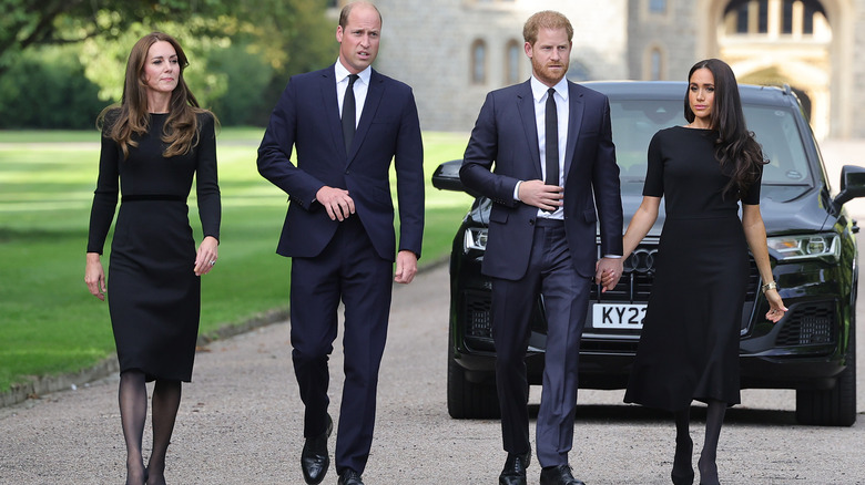 The fab four outside Windsor Castle