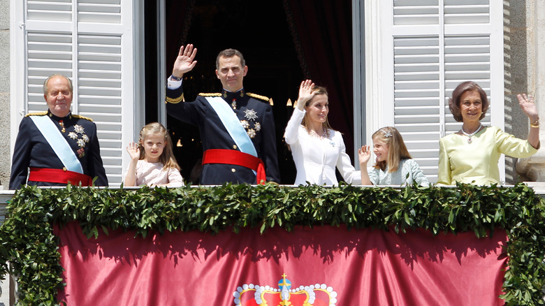 Spanish royal family in 2014