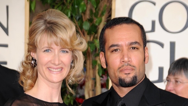 Laura Dern with ex Ben Harper at the 2009 Golden Globes