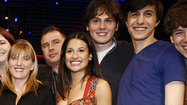 Lea Michele, Jonathan Groff, and the cast of Spring Awakening 