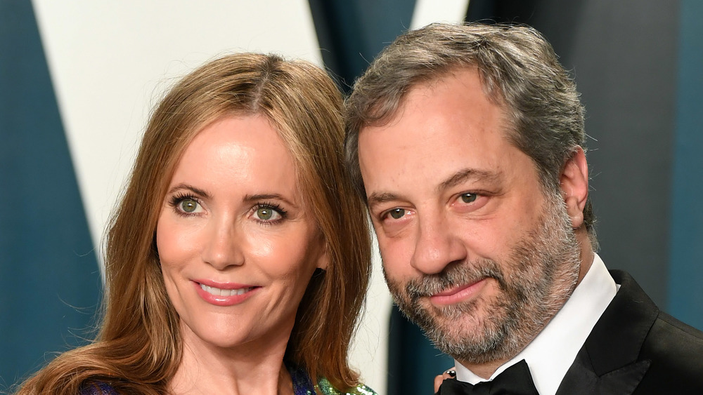 Leslie Mann and Judd Apatow at the 2019 Vanity Fair Oscar party