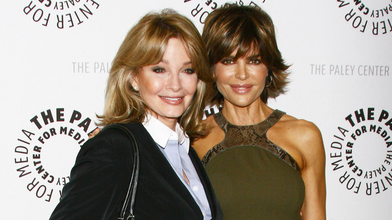 Lisa Rinna and Days of Our Lives co-star Deidre Hall at an event. 