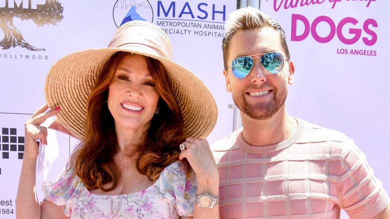 Lisa Vanderpump and Lance Bass smiling