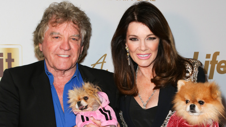 Lisa Vanderpump and Ken Todd with dogs