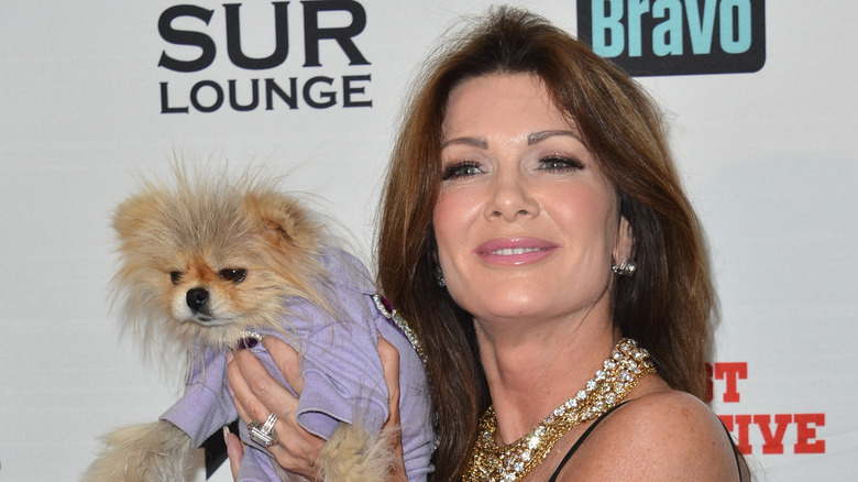 Lisa Vanderpump and Giggy posing