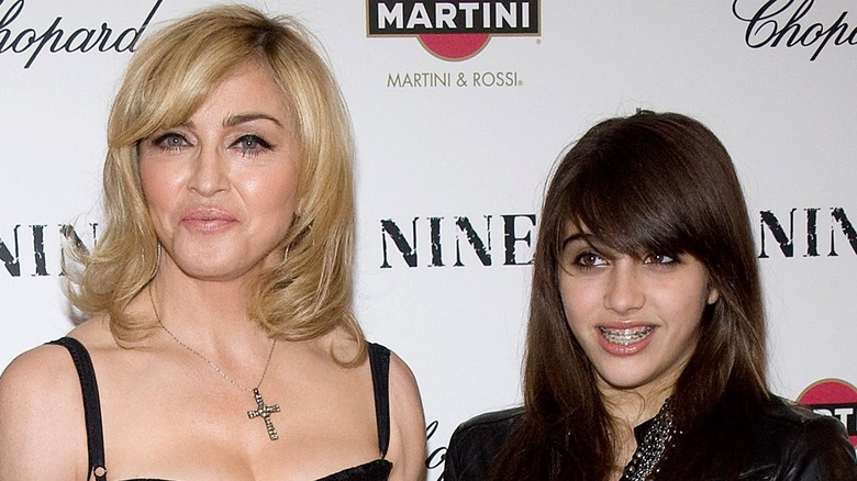 Madonna with Lourdes Leon in 2009