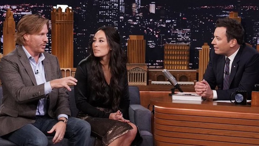 Chip and Joanna Gaines with Jimmy Fallon