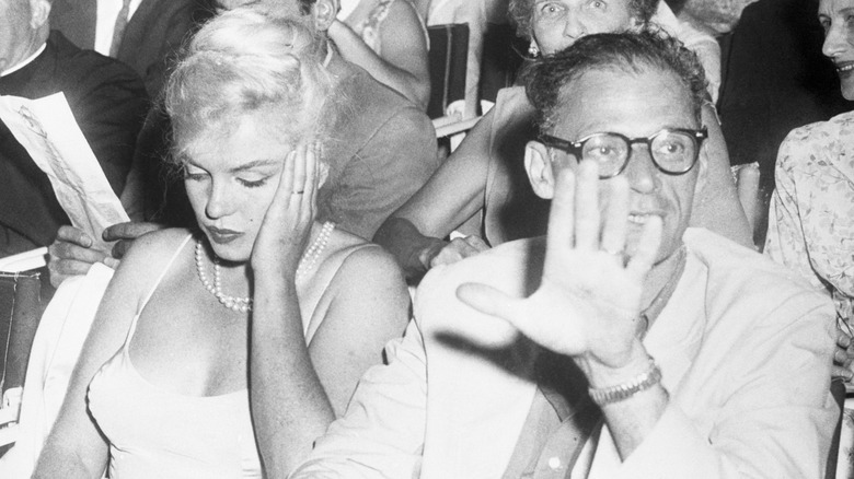 Marilyn and Arthur looking annoyed