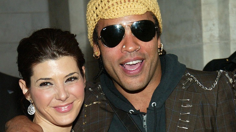 Marisa Tomei and Lenny Kravitz