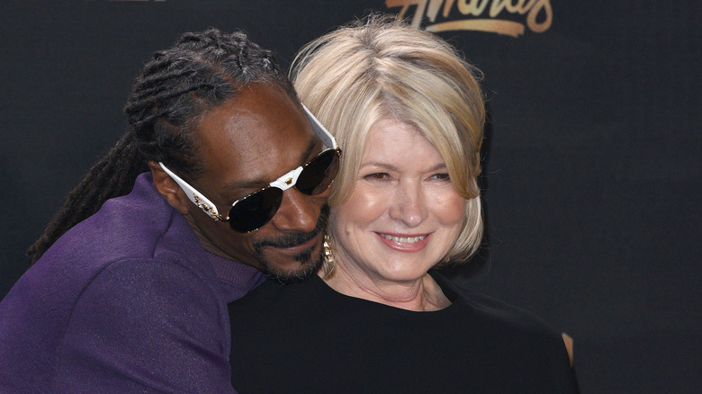 Snoop Dogg cuddles Martha Stewart