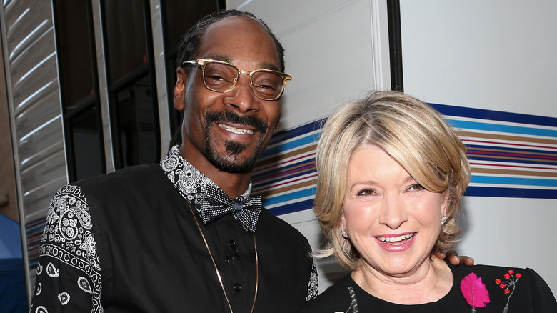 Snoop Dogg, Martha Stewart smiling together