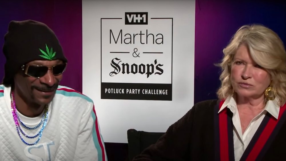 Snoop Dogg and Martha Stewart on an episode of their show