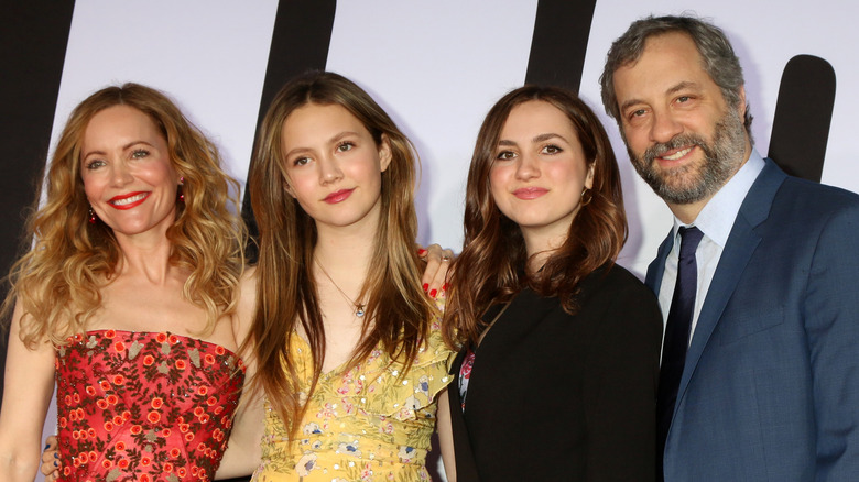 The Apatow family poses