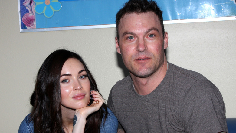 Brian Austin Green and Megan Fox at an event