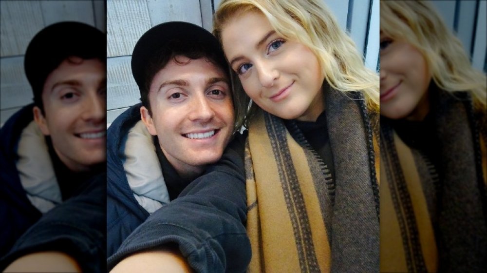 Meghan Trainor and Daryl Sabara in a selfie together