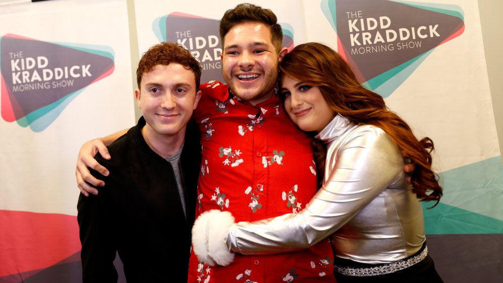 Meghan Trainor and Daryl Sabara with a friend in 2016