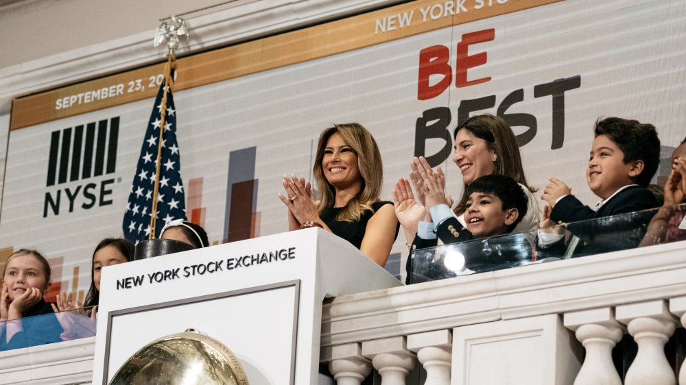 Melania Trump during a Be Best event