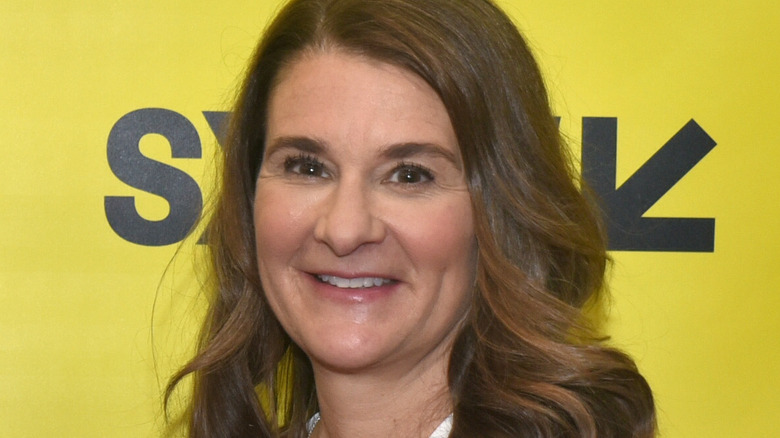 Melinda Gates smiling for photos