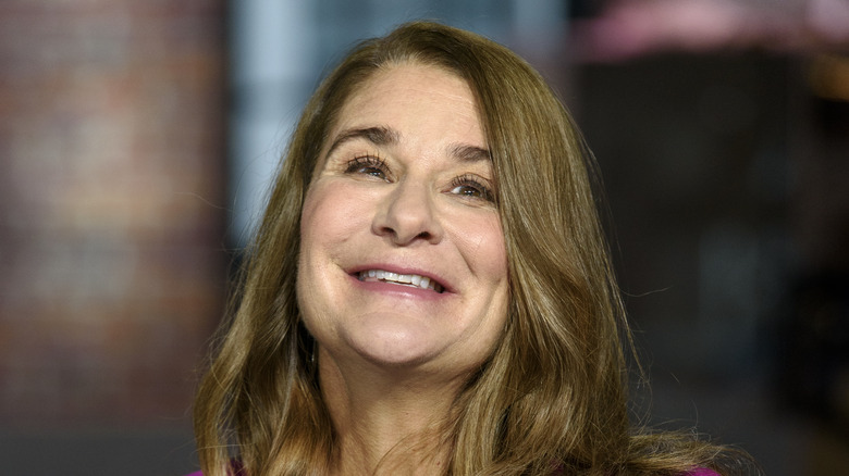 Melinda Gates smiling during an interview