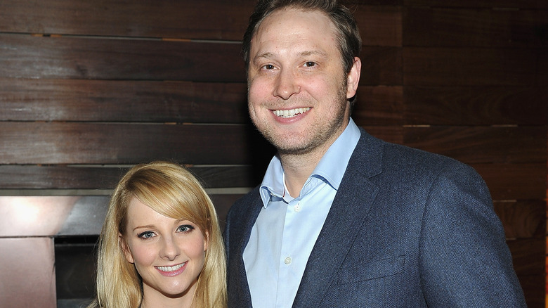 Winston Beigel and Melissa Rauch smiling