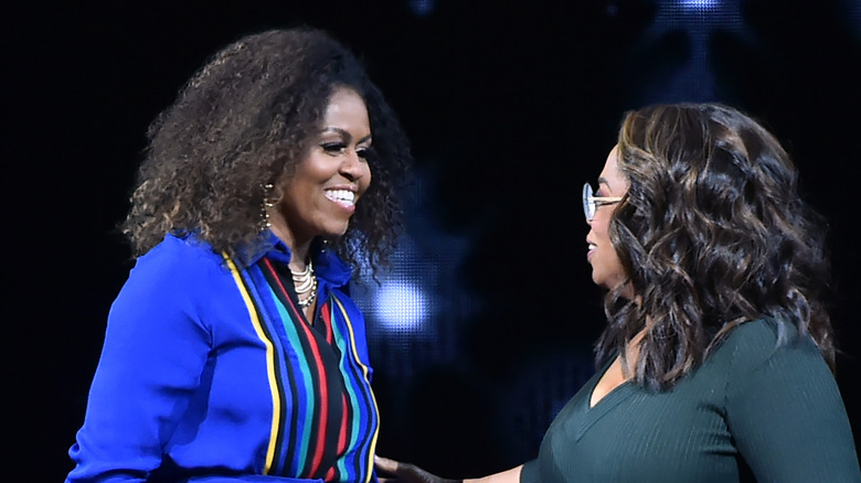 Oprah Winfrey and Michelle Obama in 2020