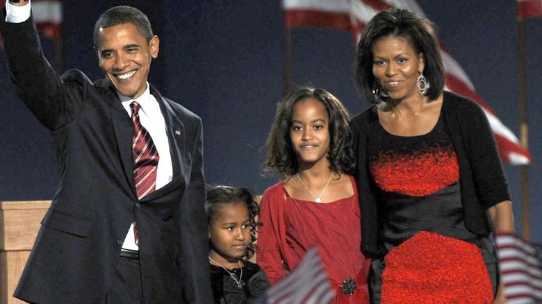 The Obamas on election night