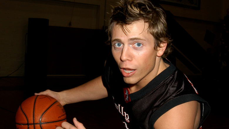 Mike Mizanin at charity basketball game