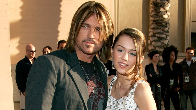 Miley Cyrus and Billy Ray Cyrus 