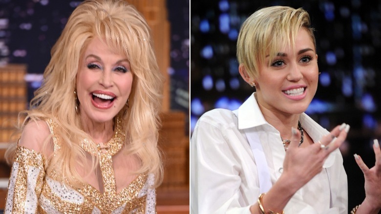 Dolly Parton and Miley Cyrus 