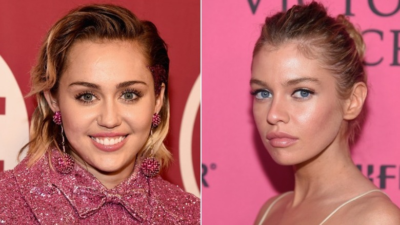 Miley Cyrus, Stella Maxwell in 2015