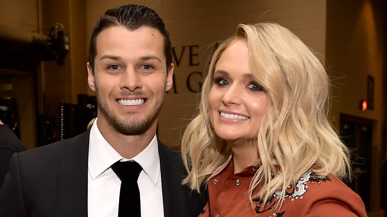 Miranda Lambert and Brendan McLoughlin smiling