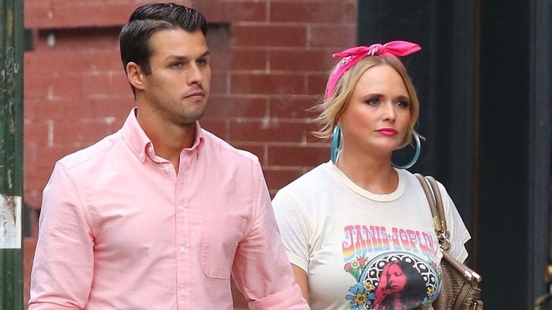 Miranda Lambert and Brendan McLoughlin looking serious