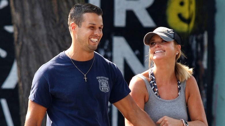 Miranda Lambert and Brendan McLoughlin  grinning