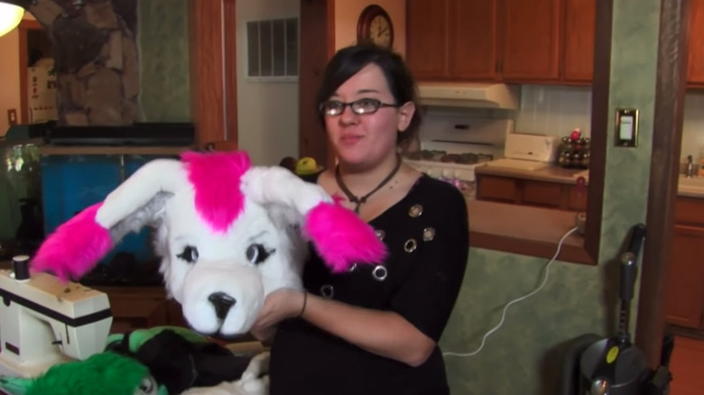 "My Strange Addiction" Lauren with fursuit