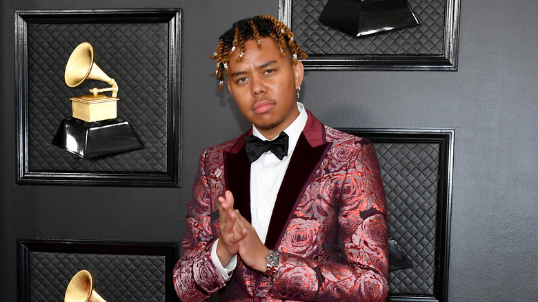 Cordae on Grammys red carpet