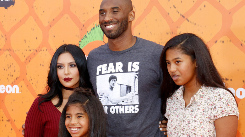 Kobe Bryant and family